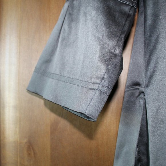 BCX Pleated Satin Pea Coat - Picture 7 of 9